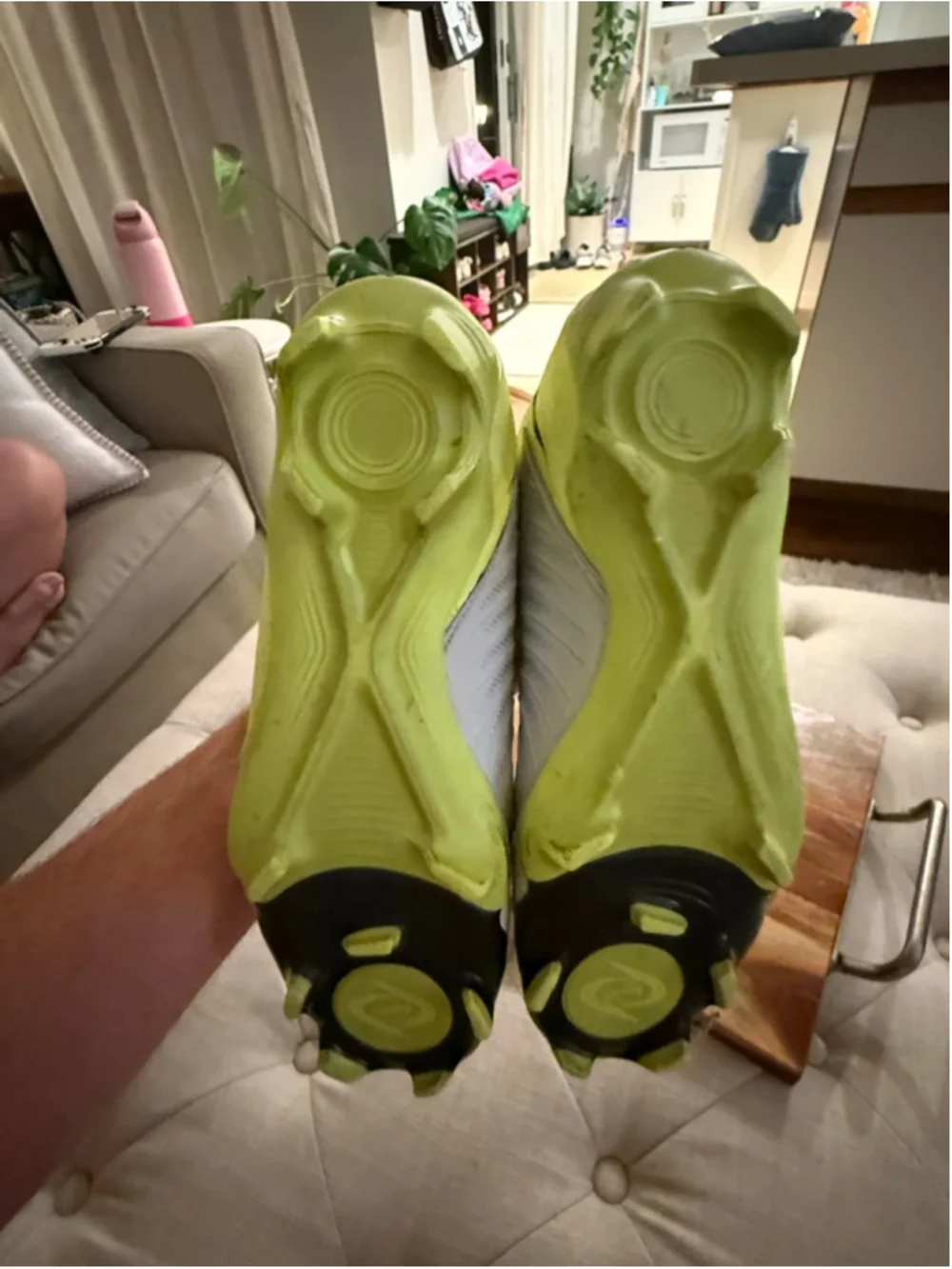 Men's Nike Phantom Luna Athletic Shoes Size 9 White Neon Green